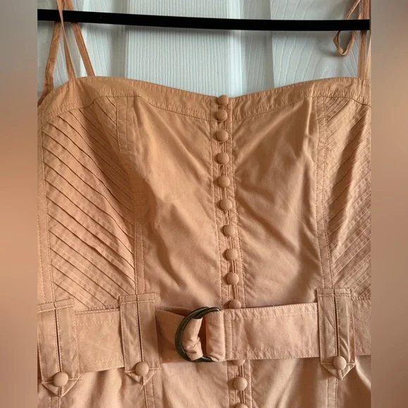 Ulla Johnson Peach Midi Dress - Picture 5 of 10